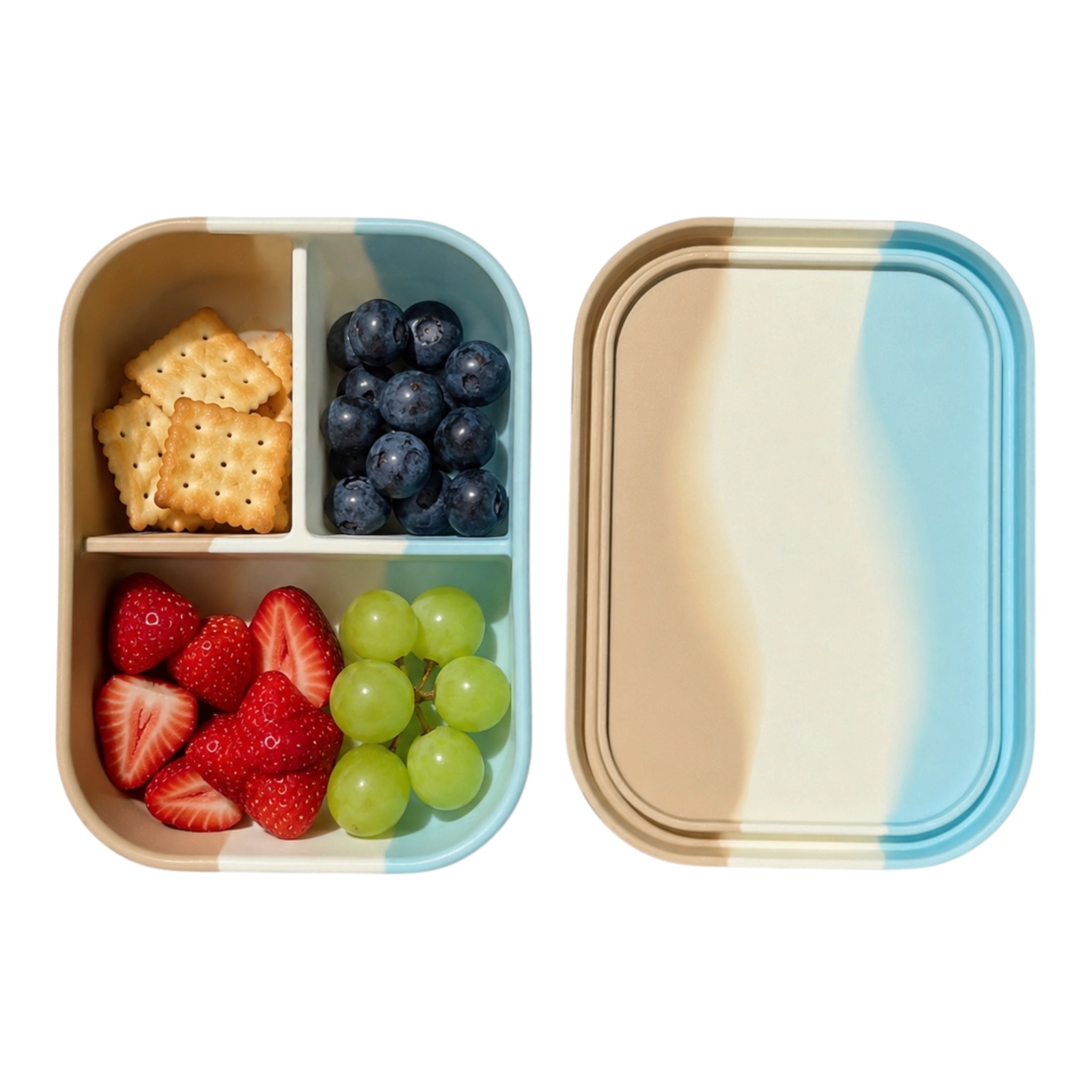Kids Silicone Bento Lunchbox – Seaside Bumble & Ivy