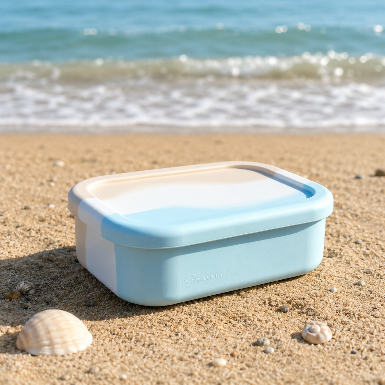 Kids Silicone Bento Lunchbox – Seaside Bumble & Ivy