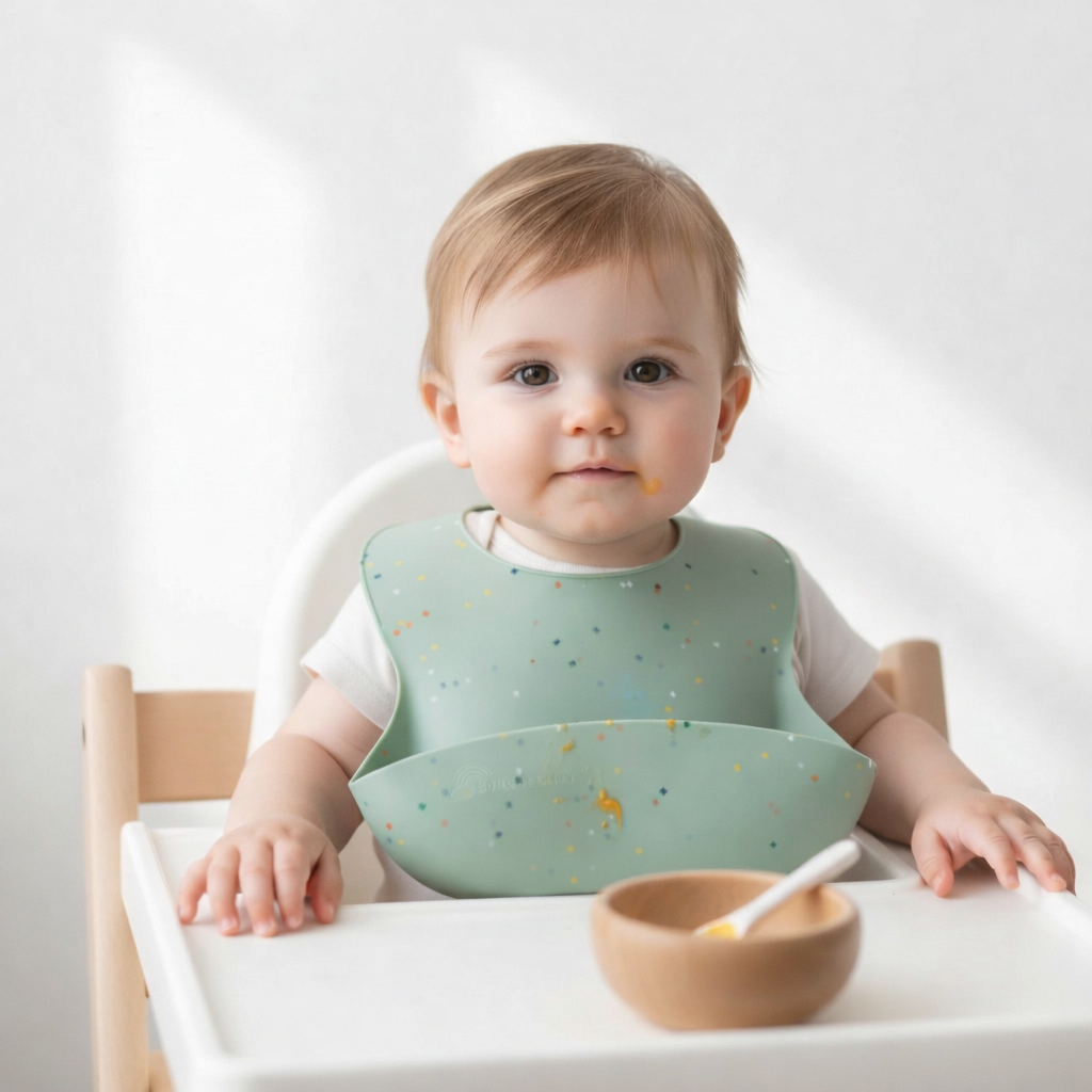 Baby & Toddler Silicone Bibs (3 Pack) – BPA-Free, Adjustable, Eco-Friendly