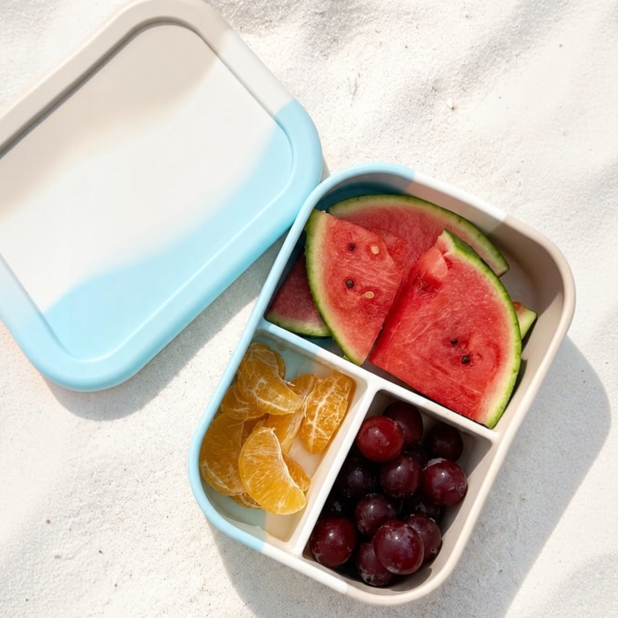Kids Silicone Bento Lunchbox – Seaside Bumble & Ivy