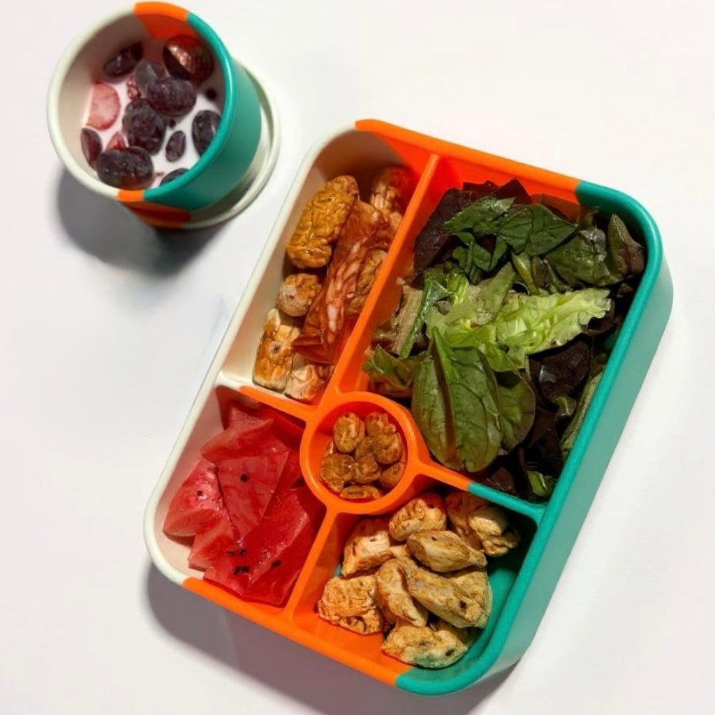“Rio Silicone Bento 5 & Snack Box – Microplastic-Free, Eco-Friendly Meal Containers for Kids & Adults”