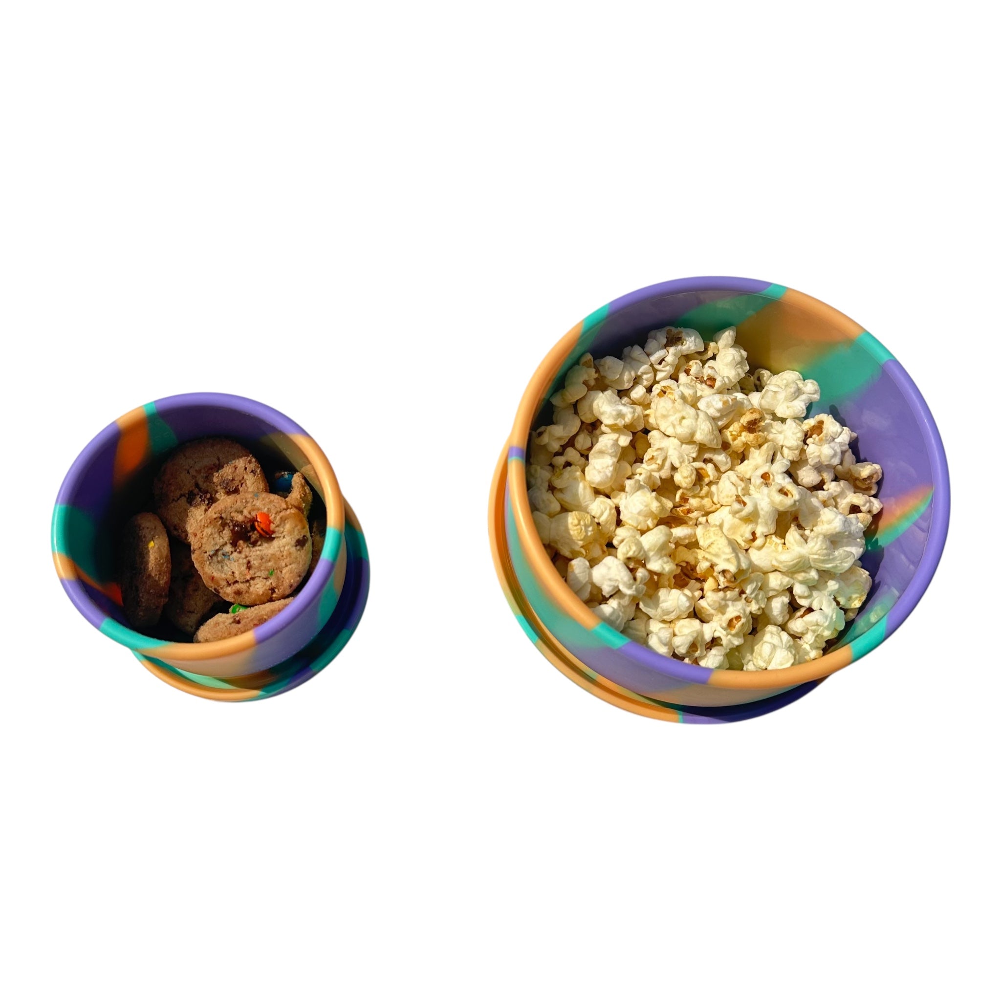 "Eco-Friendly Round Tropical Silicone Lunch Box – Durable, Non-Toxic Container for Healthy Meals on-the-Go"