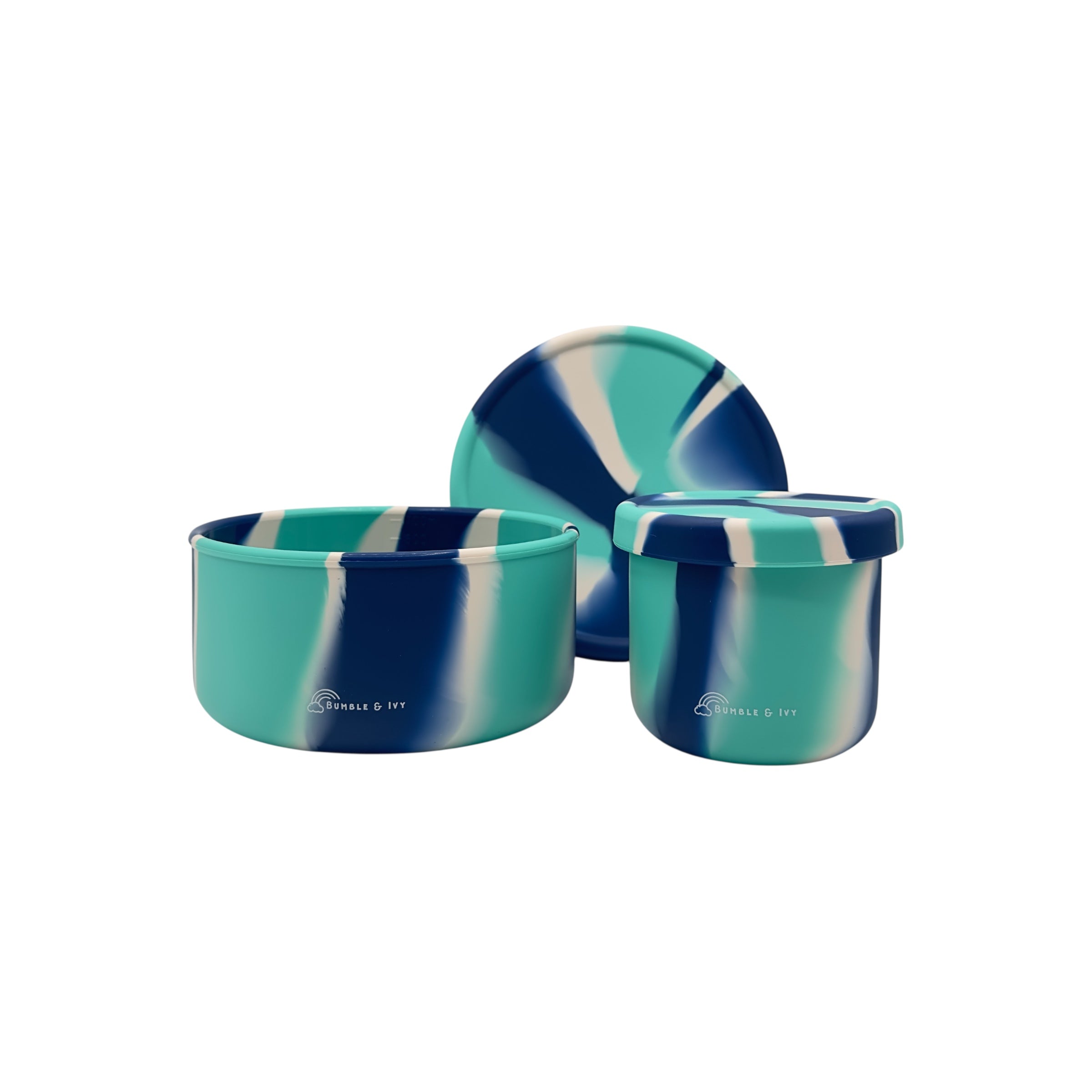 Maui Silicone Lunch & Snack Box Set – BPA-Free, Leak-Proof, Reusable Meal Containers for Kids & Adults
