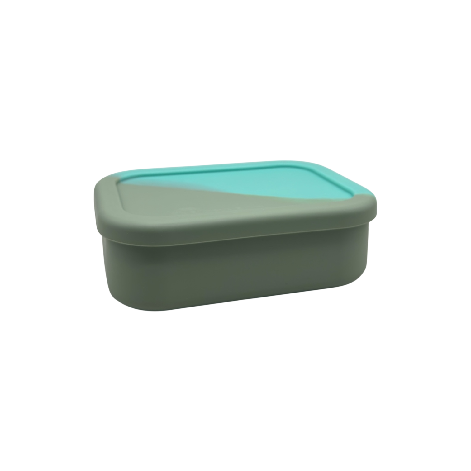 "Pearl Aqua/Olive Bento Box: Eco-friendly and durable."