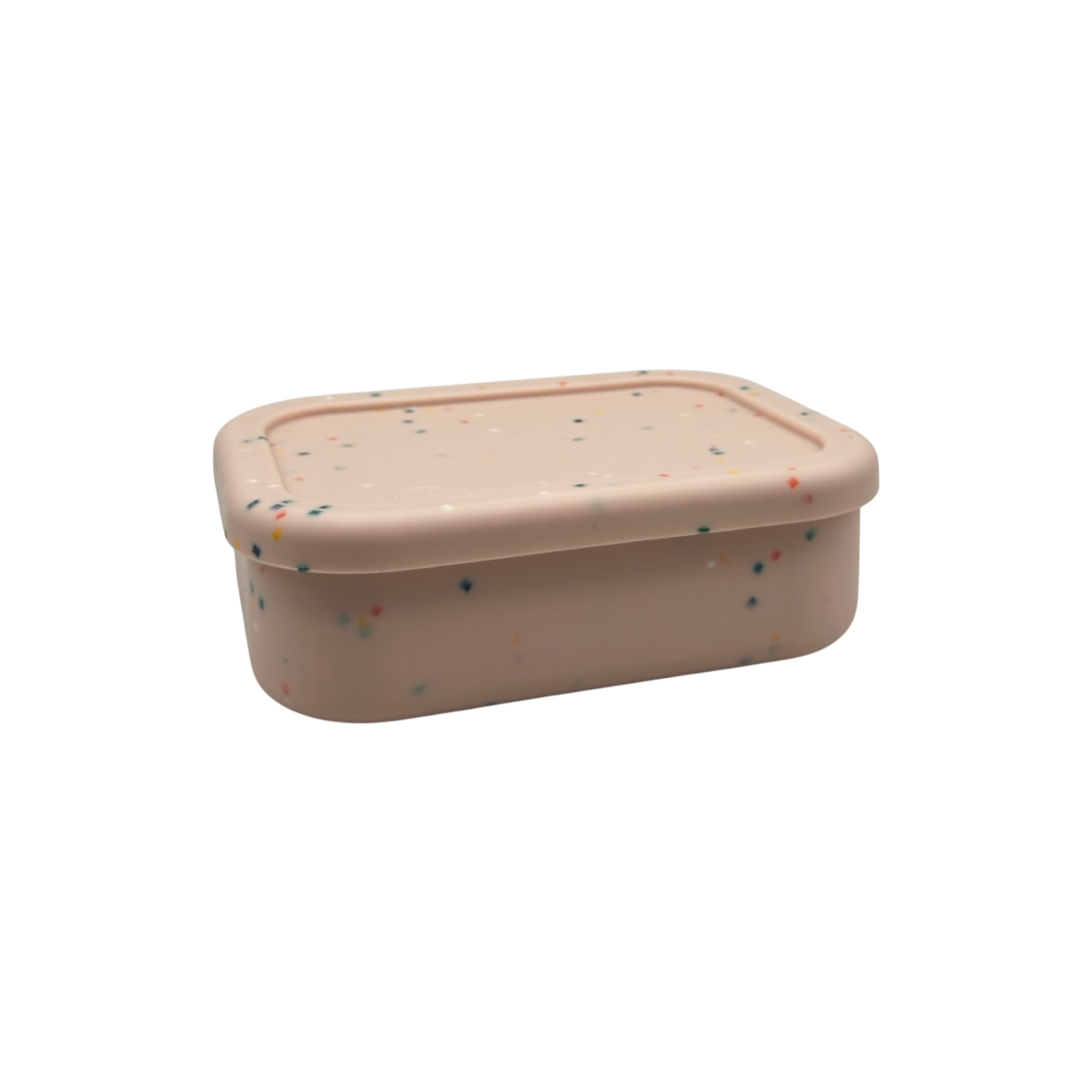 "Speckled Bubblegum Bento Box: Eco-Friendly and Durable"