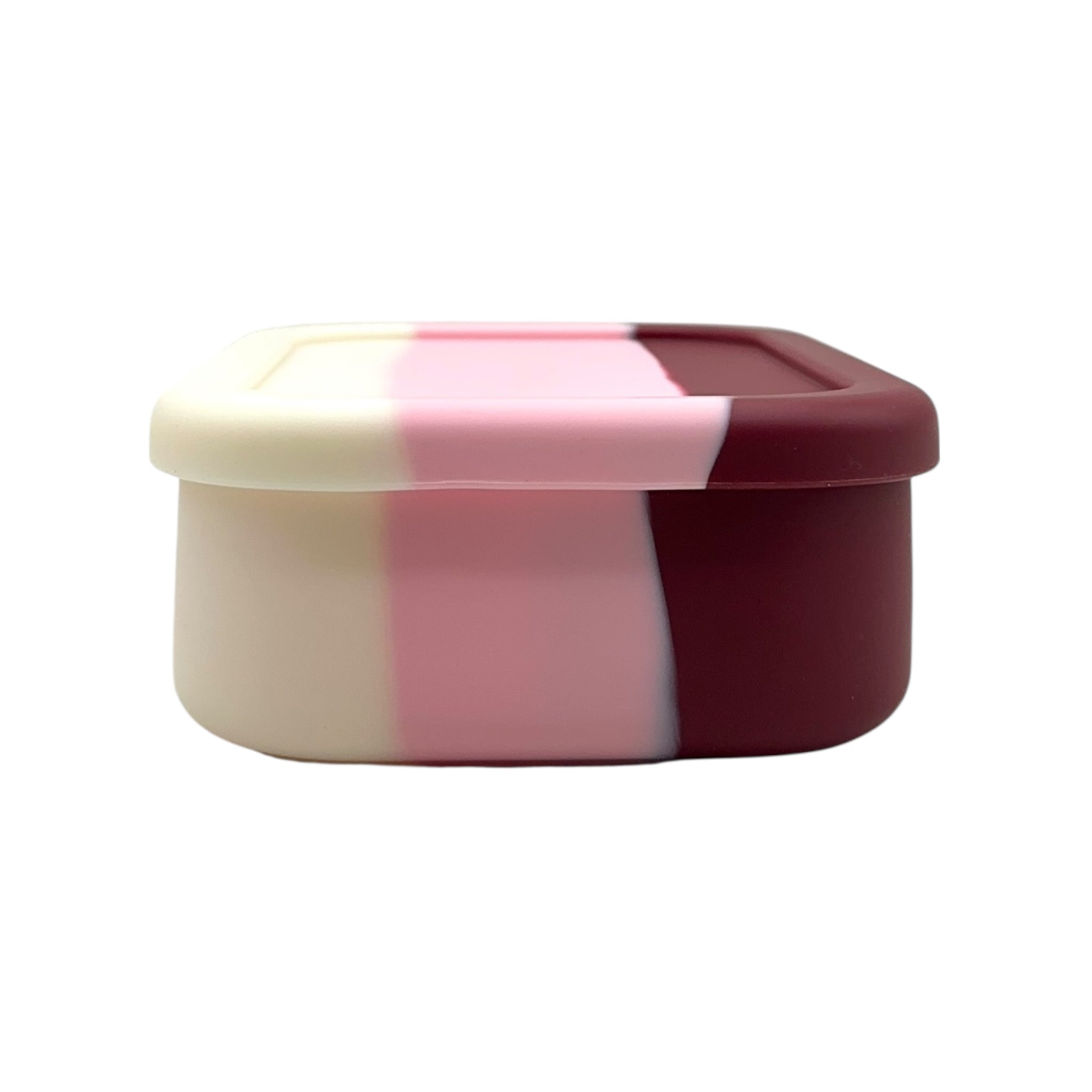 “Berry Blush Silicone Bento Lunch Box – Eco-Friendly & BPA-Free (Kid-Safe)”