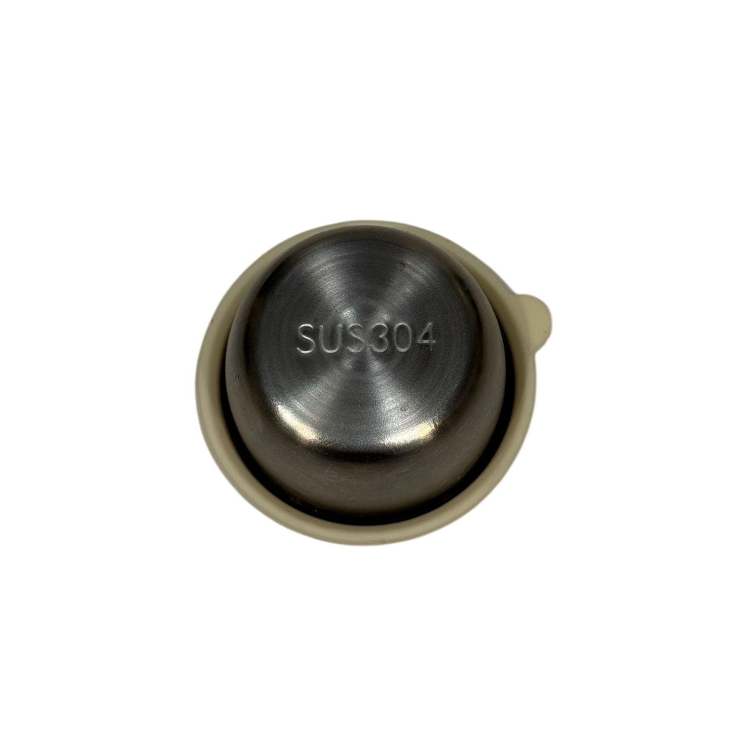 Bumble & Ivy Stainless Steel Dippy Pots x3 – 304 Food Grade Steel with Cream Silicone Leakproof Lids