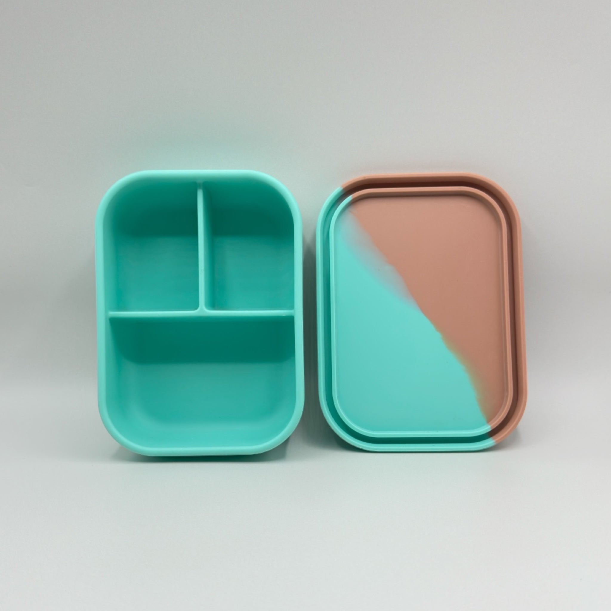 Bento Box - Pearl Aqua/Coral Tree