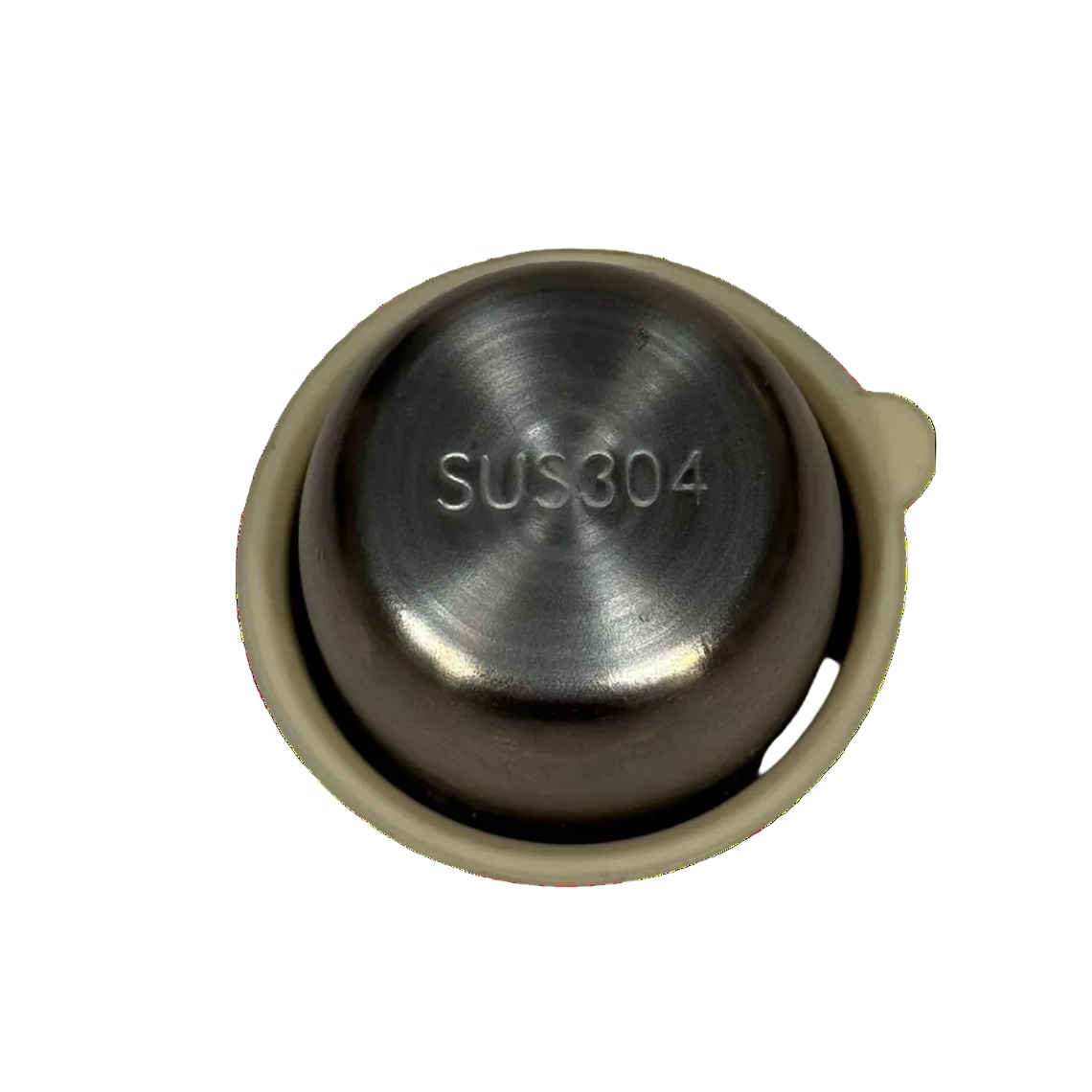 SUS304 food-grade stainless steel dippy pot with silicone lid for kids lunchboxes and dips